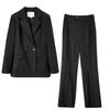 Sentubila Women's Professional Suit Set Spring Autumn Formal Blazer Wide-Leg Trousers Interview Two-Piece Set