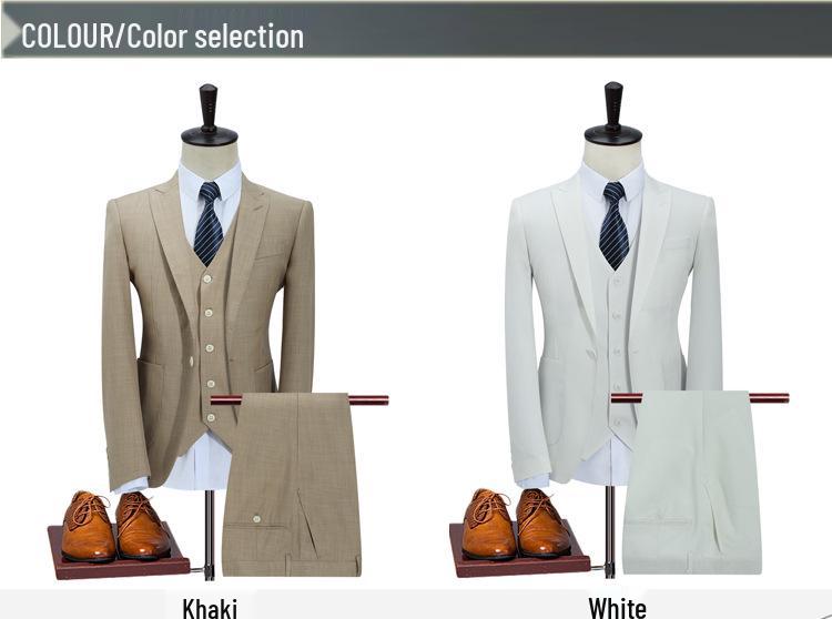 Men's Trendy Business Casual Suit Set for Work, Interviews, and Weddings
