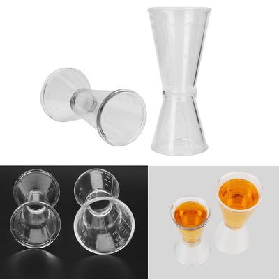 Party Bar PVC Measure Cup Jigger Short Cocktail Shaker Double Shot