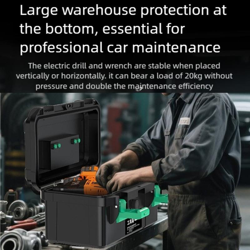 Industrial Tool Box Waterproof Structure with Removable Tray Storage Box For Professional Technicians