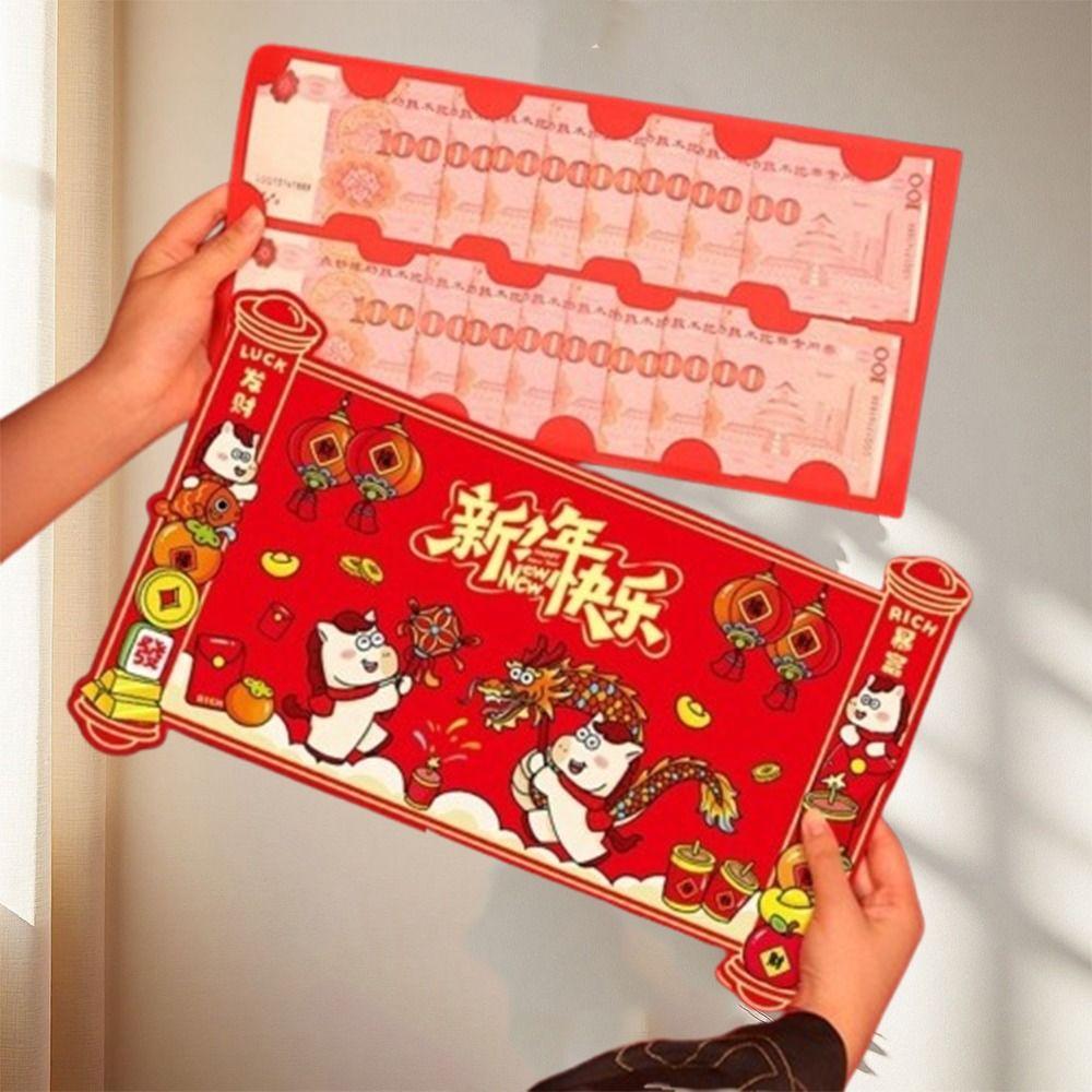 Traditional 2026 Horse Year Red Envelope Cartoon Lucky Red Pockets  Birthday Celebration