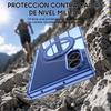 Magnetic Hinge Protection Case with Tempered Glass and PC TPU Frame for Samsung Galaxy Z Fold 8-Blue