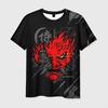 Newest Demon Samurai Mask Sakura 3D Print T shirts For Men/Women Crew Neck Short sleeve Top Fashion Oversized Punk Style T shirt