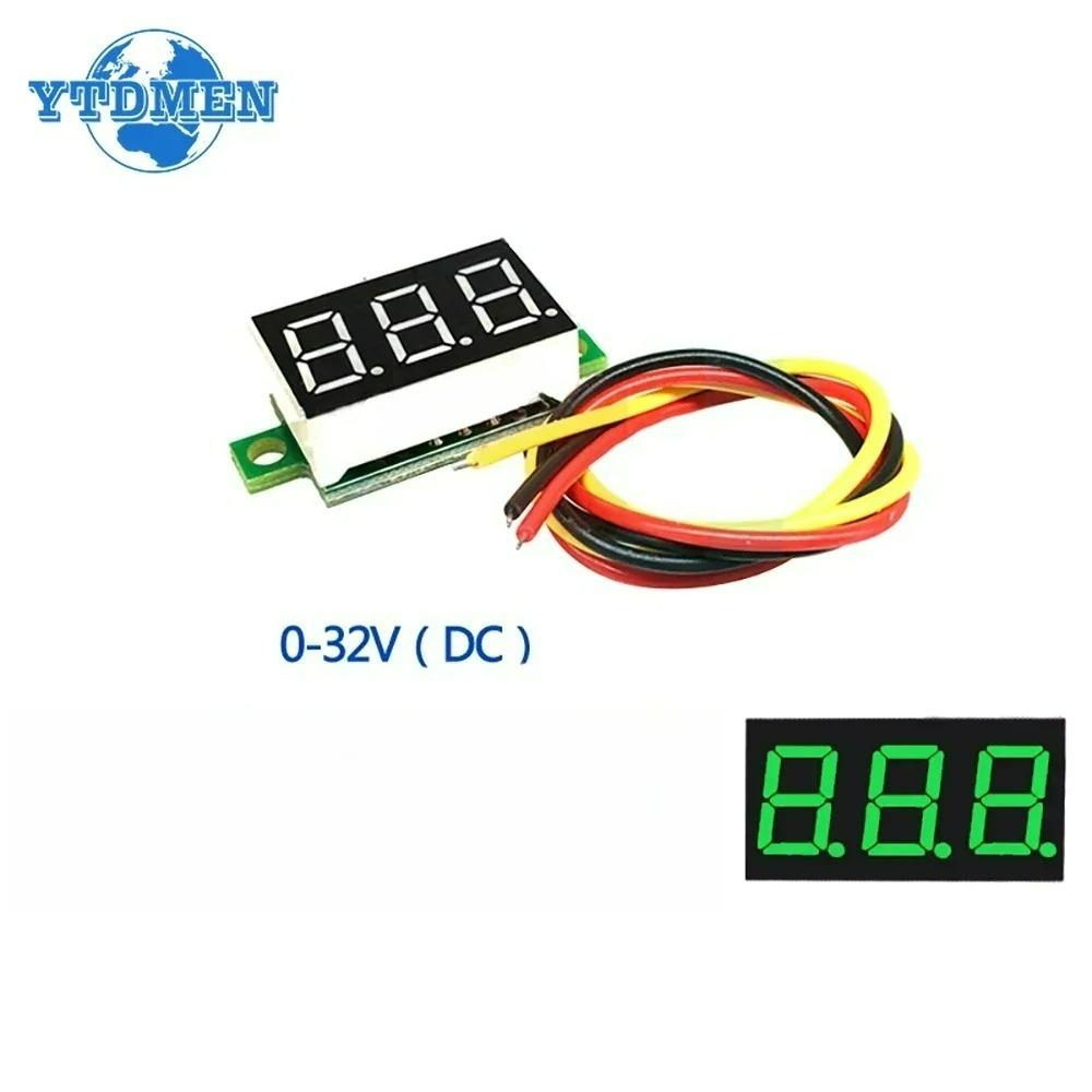 1PCS 0.36 Inch Voltmeter DC 0-32V 4.5V-30V LED Mini Digital Voltmeter LED Display Volt Meter Gauge Voltage Panel Meter 2 3 Wires