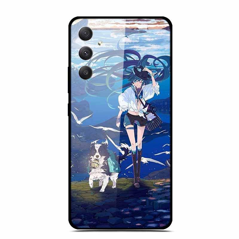 Samsung A35 5G Tempered Glass Phone Case - Personalized Colorful Design