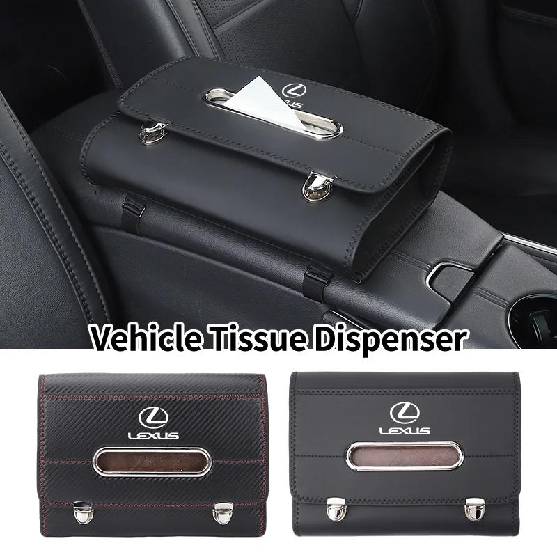 Car Seatback Tissue Holder Box Paper Towel Pouch Napkin Bag For Lexus UX250h RX450h CT200h RX400h NX300h RX350 RX300 GX470 IS350MI8