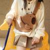 Hairy Bag Large Capacity Dolphin Breast Bag Niche Cartoon Oblique Straddle Women'S Bag Plush Cute Satchel Breast Bag