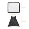 17 * 15cm/ 6.7 * 6in Mini Universal Camera Flash Softbox Speedlite Diffuser Foldable with Carry Bag