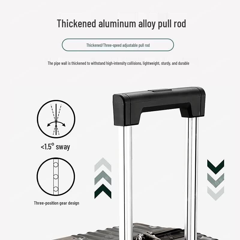 Huqianhu Military Style Aluminum Alloy Luggage
