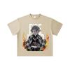 260 GSM Double Yarn 32 Count 100% Cotton Demon Slayer V116 Tanjiro Print Unisex Heavy Cotton T Shirt