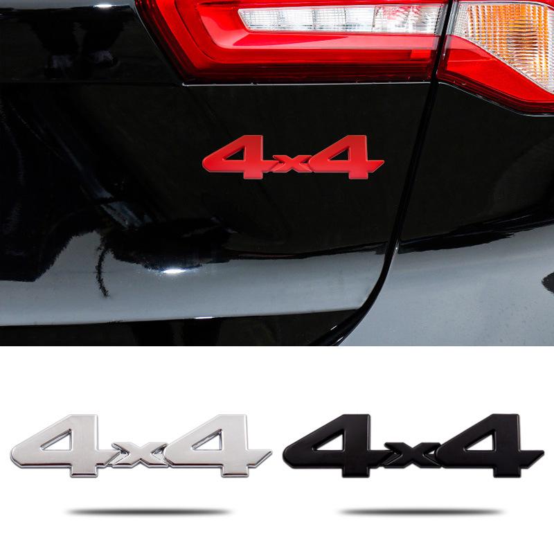 Off-road 4x4 Metal Car Sticker for Jeep Wrangler Compass - 3D Four-wheel Drive Modified Rear Emblem