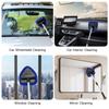 Car Windshield Cleaning Brush With Extendable Handle And Microfiber Cloth For Streakfree Glass Cleaning