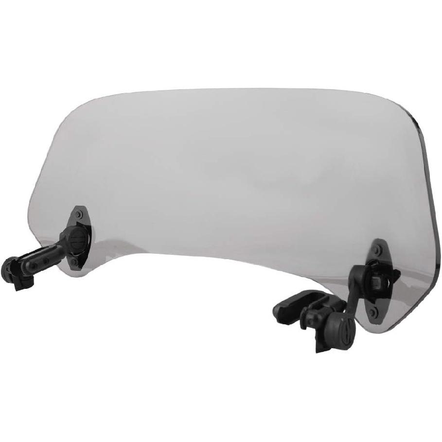 Akozon Deflector,Universal Motorcycle Windscreen Deflector Motorcycle Spoiler Windscreen Air Deflector (Smoked Small)