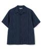 MILLO ARCHIVE Crepe Myrtle Half Shirt [Dark Blue]