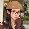 Autumn and Winter New Style British Retro Ins Small Label Reverse Beret Korean Style Casual Fashion Versatile Painter