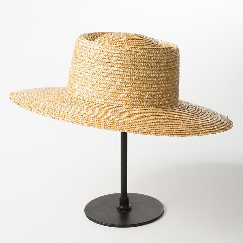 Summer New Simple Straw Woven Straw Hat Spring and Summer Women's Sun Protection Visor Travel Beach Fashion Big Eaves Hat