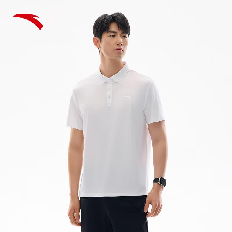 Anta Men's Quick-Dry Short-Sleeve Business Casual Polo Shirt