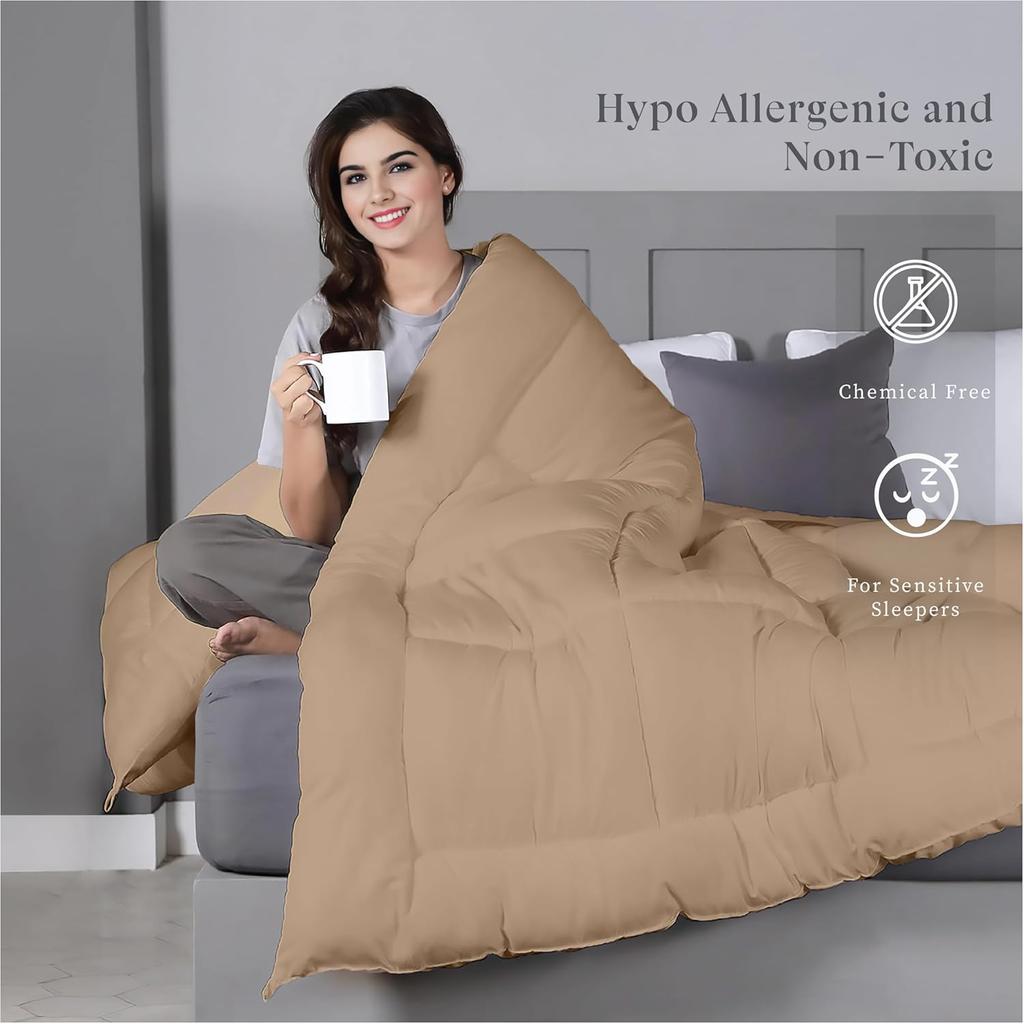 Plush Reversible Microfiber Comforter Single Bed |  (152.4 X 228.6 CM)