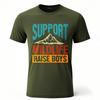 Unisex Summer Women tshirt Support Wildlife Raise Boys Mountain Design Short Sleeve Travel O Neck Tees Cotton Tshirt For Men