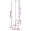 VidaXL Garde-robe gris béton 30x50x200 cm bois d'ingénierie 3307741