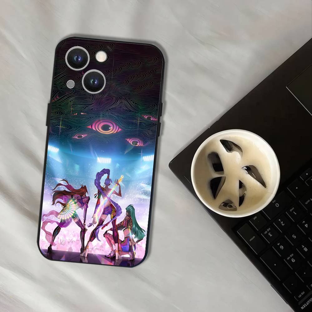 D-Demon H-Hunters-S KPop Phone Case For iPhone 16,15,14,13,12,11,Pro,XS,Max,XR,Plus,E,SE4,Mini Black Soft Cover