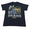 Big Rig Trucker T Shirt Mens Size Large Black Vintage Style Big Logo Y2K Tee