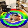 1pc Cat, Sunglasses Chair Carpet for Office - Durable, Ideal for Chair Mats, Stylish & Functional Decorative Rug yy260130003
