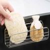 Stainless Steel Sink Storage Holder Suction Cup Dishcloth Stand Sponge Drain Rack  Bathroom