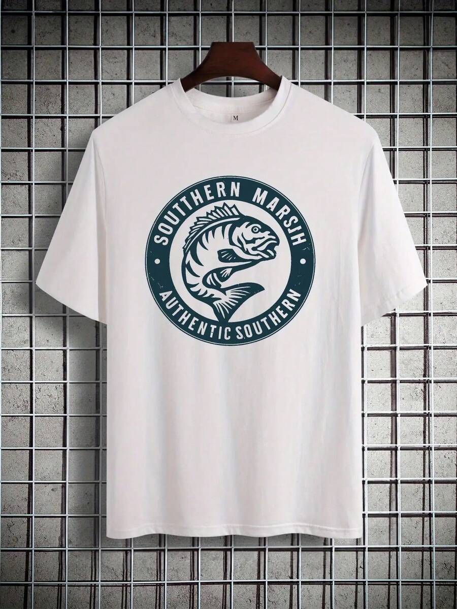 

Unisex s Short-Sleeved T-Shirt American Fashion Brand Printed Bottoming Shirt For Male Teenagers Spring S