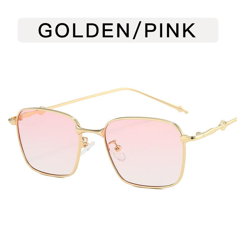 Lunettes de soleil style coréen pour femmes, forme carrée, monture en alliage, lunettes de soleil pour hommes, cool, élégantes, pour voyage, lunettes de soleil pour femmes
