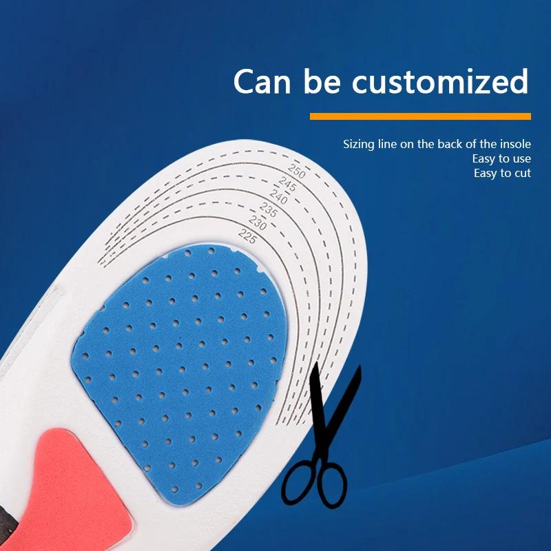Orthopedic Arch Support Insoles for Shoes Sports Shoe Insert Silicone Insole for Flat Feet Plantar Fasciitis Templates Man Women