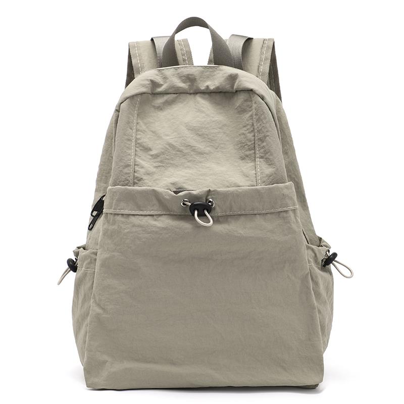 Korean-style Large-capacity Nylon Fabric Double-shoulder Bag for Women - Ins Lightweight Casual Commuting Backpack, Simple Schoo