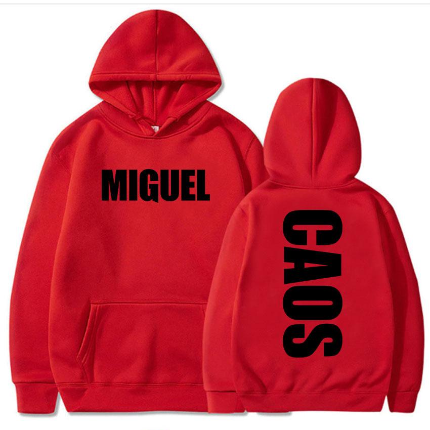 MIGUEL CAOS Album Hoodies Unisex Streetwear Long Sleeve Fleece Winter Hooded Sweatshirts Graphic Printing Clothing Pullover