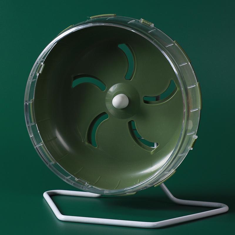 Бесшумная беговая дорожка для хомяков: Колесо 21  с креплением для ремня - большой ролик и игрушка для золотых медведей 21.5 cm