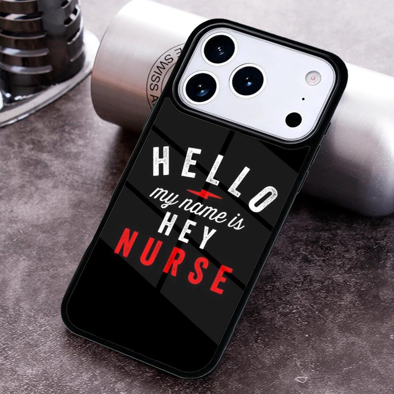 Nurse Heartbeat Design Phone Case for iPhone 17 16 15 Pro Max Air 14 13 12 11 Plus Shockproof Capa Cover