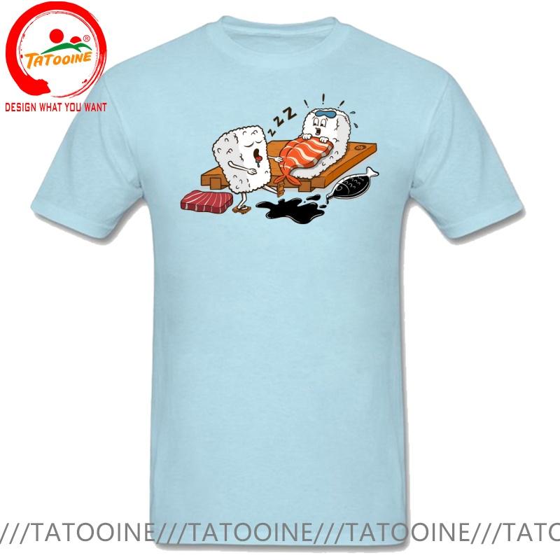Funny Design Sleepwalking Sushi Sred Doublet Unisex Fashion Trendy Casual Clothing Stylish Tops Tee Shirt Leisure Tshirt Unisexs