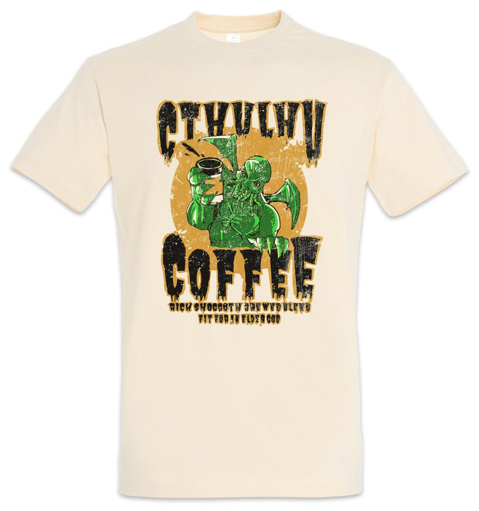 Cthulhu Coffee Men's T-Shirt Mens Womens Tees Top Coffee Horror Arkham H. P. Lovecraft Miskatonic