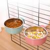 Stainless Steel Hanging Dog Bowl For Cage Non Spill Pet Food Water Bowl With Locking Clip For Cats And Dogs