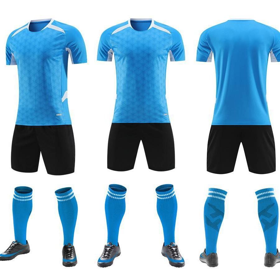 Nouveau Maillot de Football Maillot d'Entraînement Manches Courtes Séchage Rapide Vêtement de Sport Version Blanche Maillot de Football Sublimation Chaude