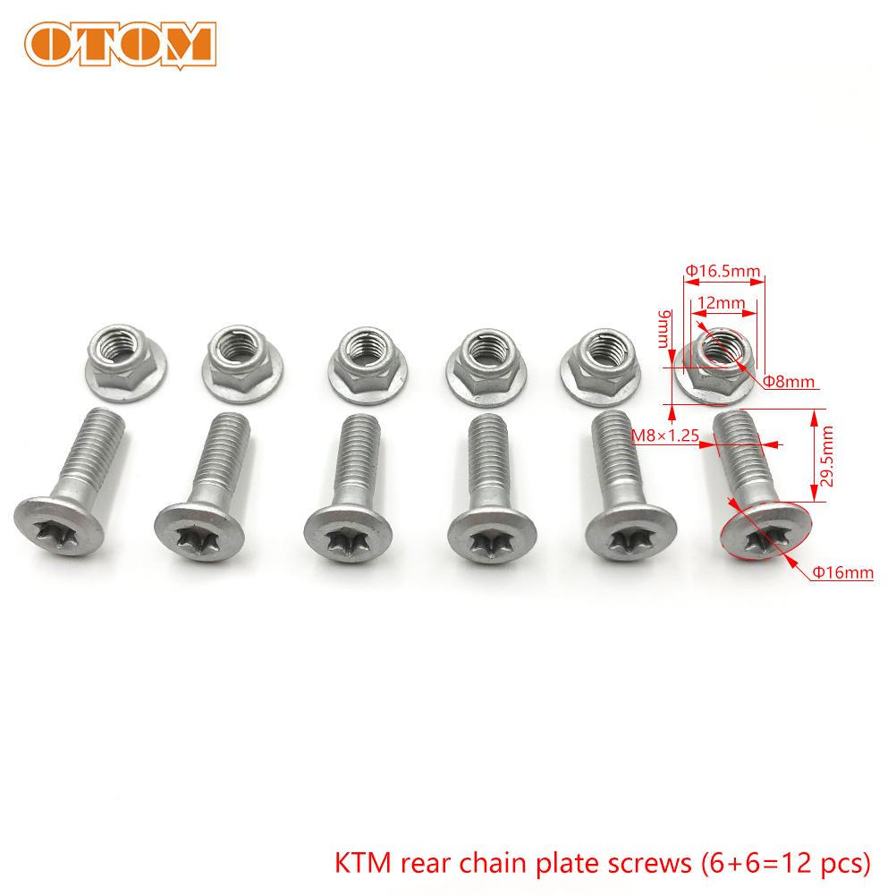 For KTM Fairing Screws Motorcycle Bolt Kit M6 M8 Shock Absorbing Guard Plate Brake Disc Screw EXC XC SX Adventure Fastener Kit