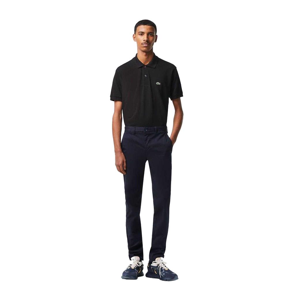 Lacoste Mens Cotton Stretch Slim Chinos