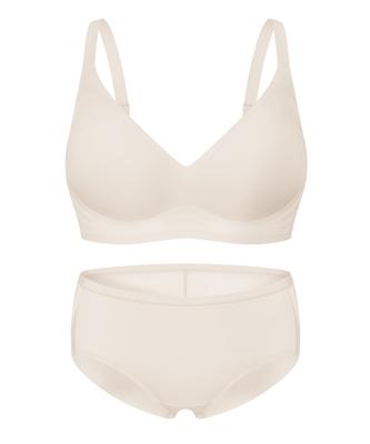 Elleuineoweeo [Volume Fit] Shading Bra Hem Panty Set V3_Cool Skin