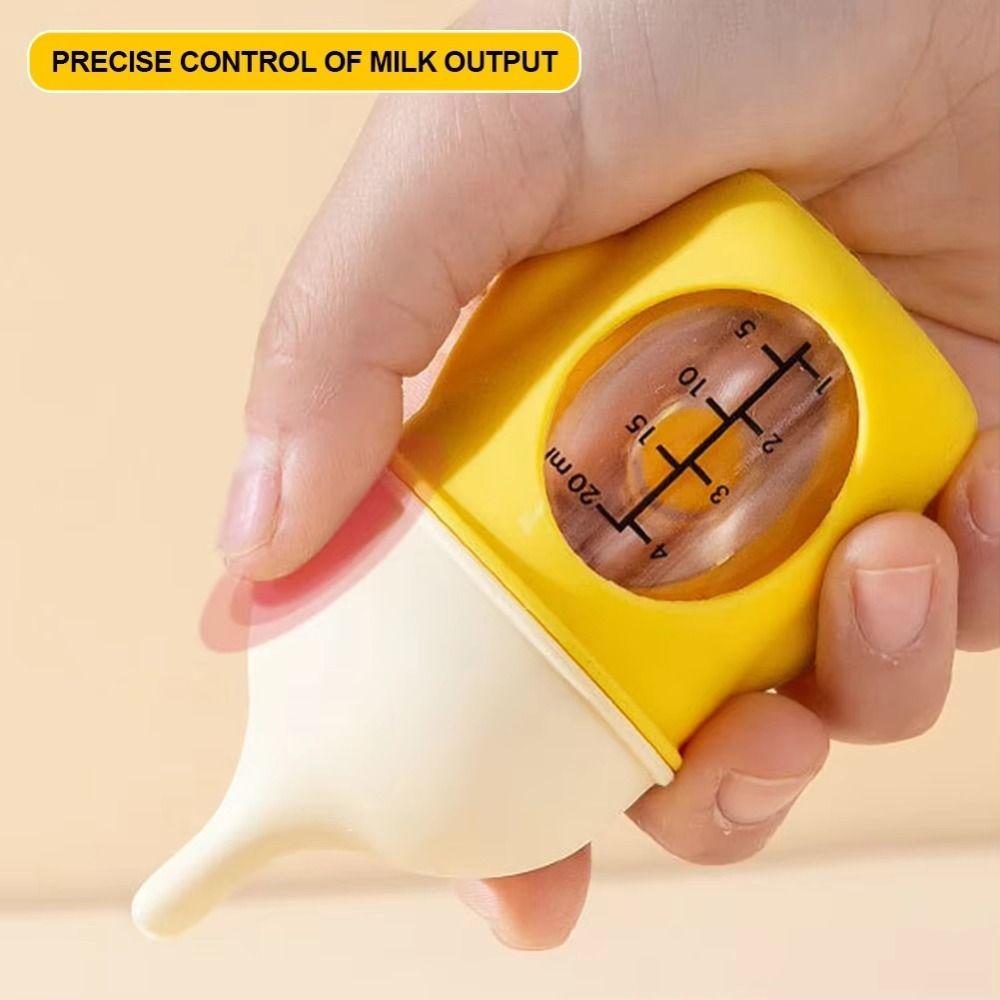 80ML Kitten Nipple Bottle Anti Choking Bite Resistance Puppy Milk Feeder with Scale Silicone Kitten Feeding Bottle
