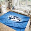 Leeds Rhinos Design Crystal Velvet Carpet Cozy Non?Slip Printed Rug For Bedroom Living Room Entrance