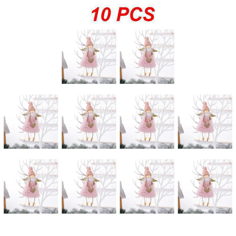 1~10PCS New Year Christmas Elf Doll  Kids Gift Xmas Tree Decor Plush Angel Pendant Christmas Decor 2024 Navidad Home Decor