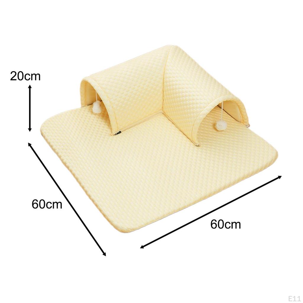 Cat Bed Cooling Mat Multifunction Reversible Easy To Carry Clean Exercising L Molding