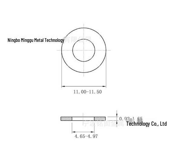 1/2 Inch 316 Stainless Steel Narrow Type Flat Washer, Large SAE/USS Flat Washer