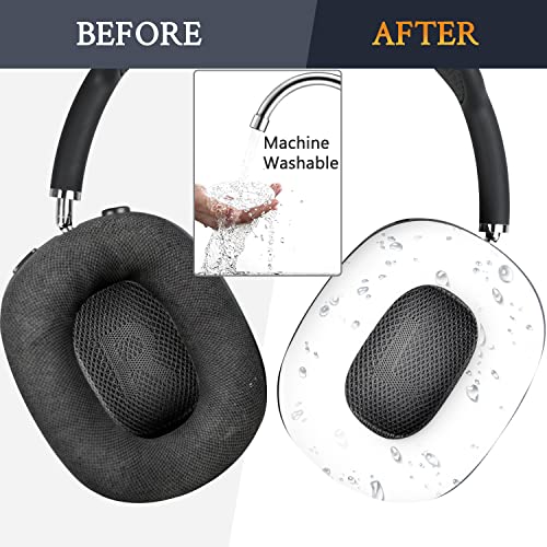 SOULWIT Protective Accessories for AirPods Max: TPU Cover + Headband Cover + Earpad Case - Multi-Sided Protection Kit - Scratch-Resistant, Sweat-Resis