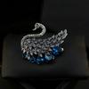 Light Luxury Retro Swan Brooch, High-end Women's Exquisite and Luxurious Animal Brooch, Elegant and Versatile Suit Pin