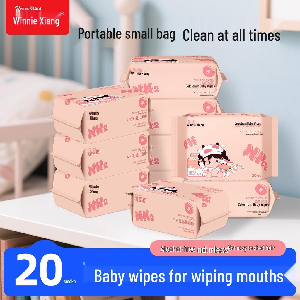 80-Pack Baby Hand and Mouth Wet Wipes for Newborns and Children